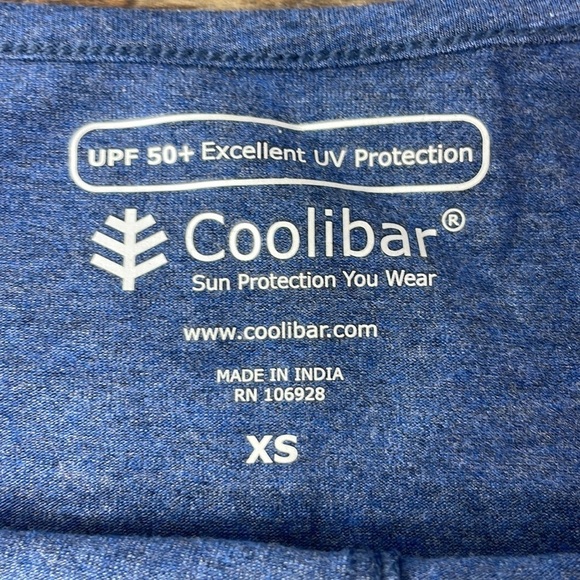 NWT Coolibar Women’s Tie Front Dress, Blue, UPF 50+ Sun Protection, size xs - Picture 3 of 10